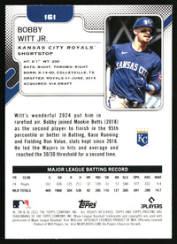 Bobby Witt Jr. 2025 Topps Pristine #161 Purple Refractors SN