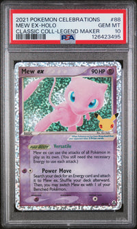 Mew Ex-Holo #88 2021 Pokemon Celebrations Classic Collection PSA 10 Legend Maker