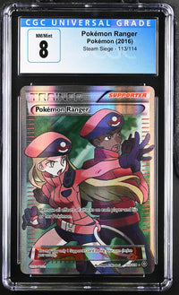 Pokémon Ranger #113/114 2016 Steam Siege CGC 8