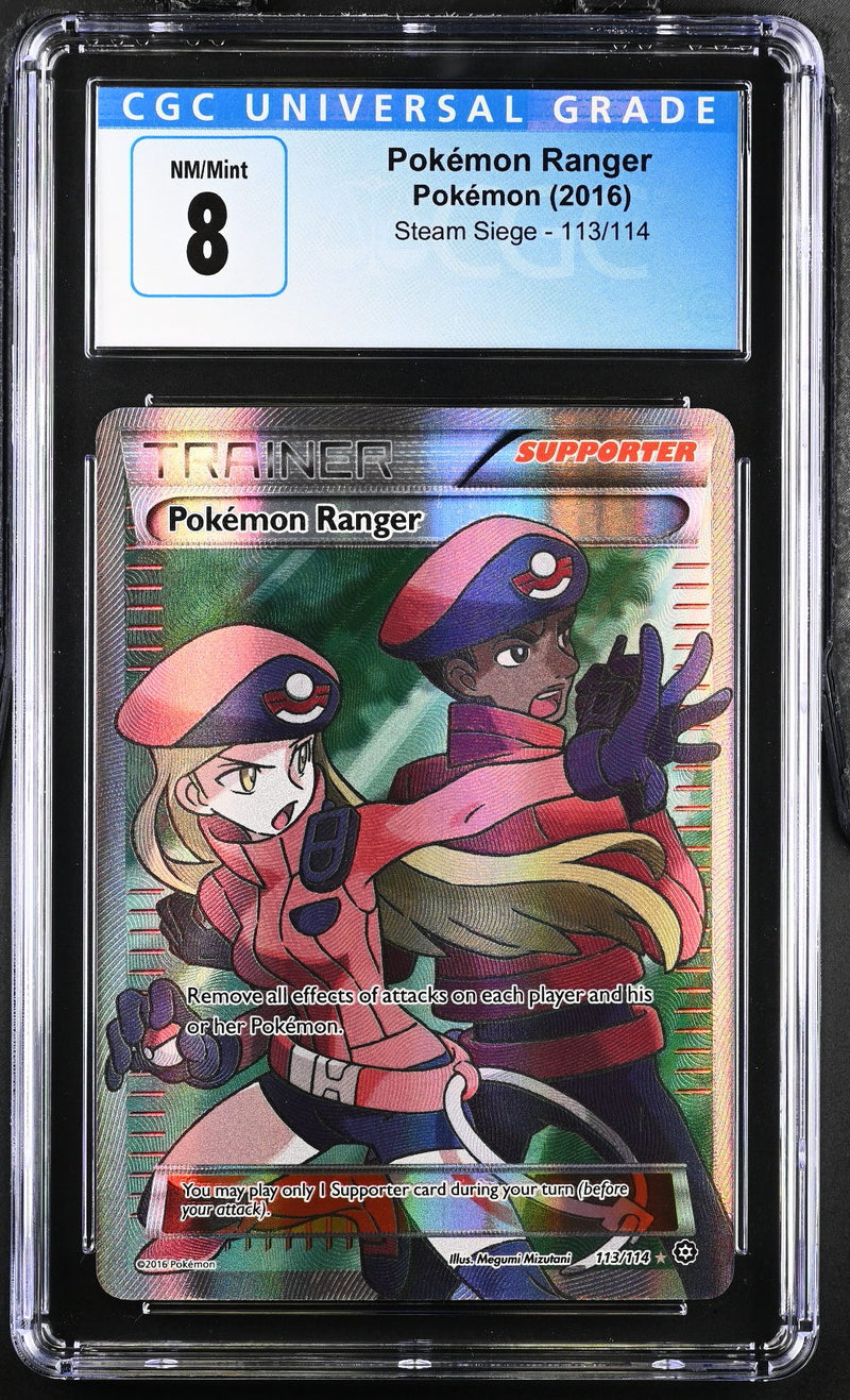 Pokémon Ranger #113/114 2016 Steam Siege CGC 8