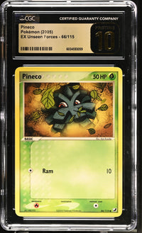 Pineco #66/115 2005 EX Unseen Forces CGC 10