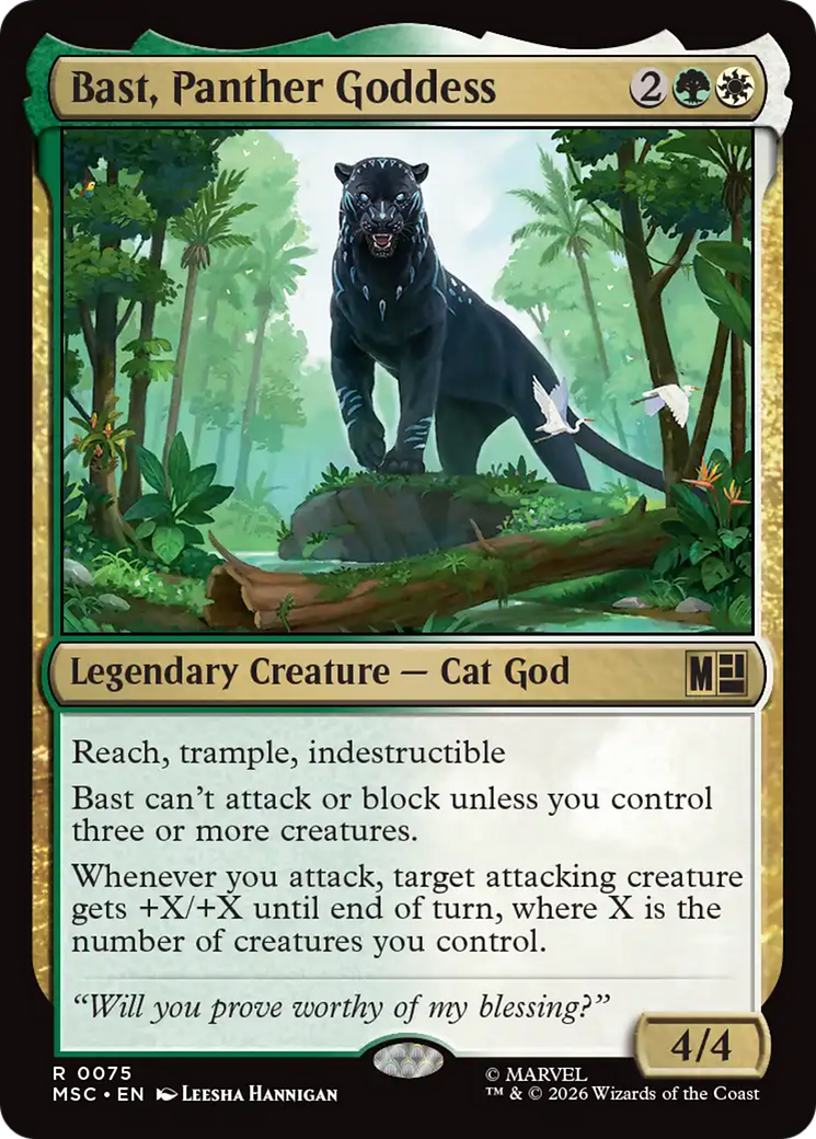 Bast, Panther Goddess (Surge Foil) [Marvel Super Heroes Commander]
