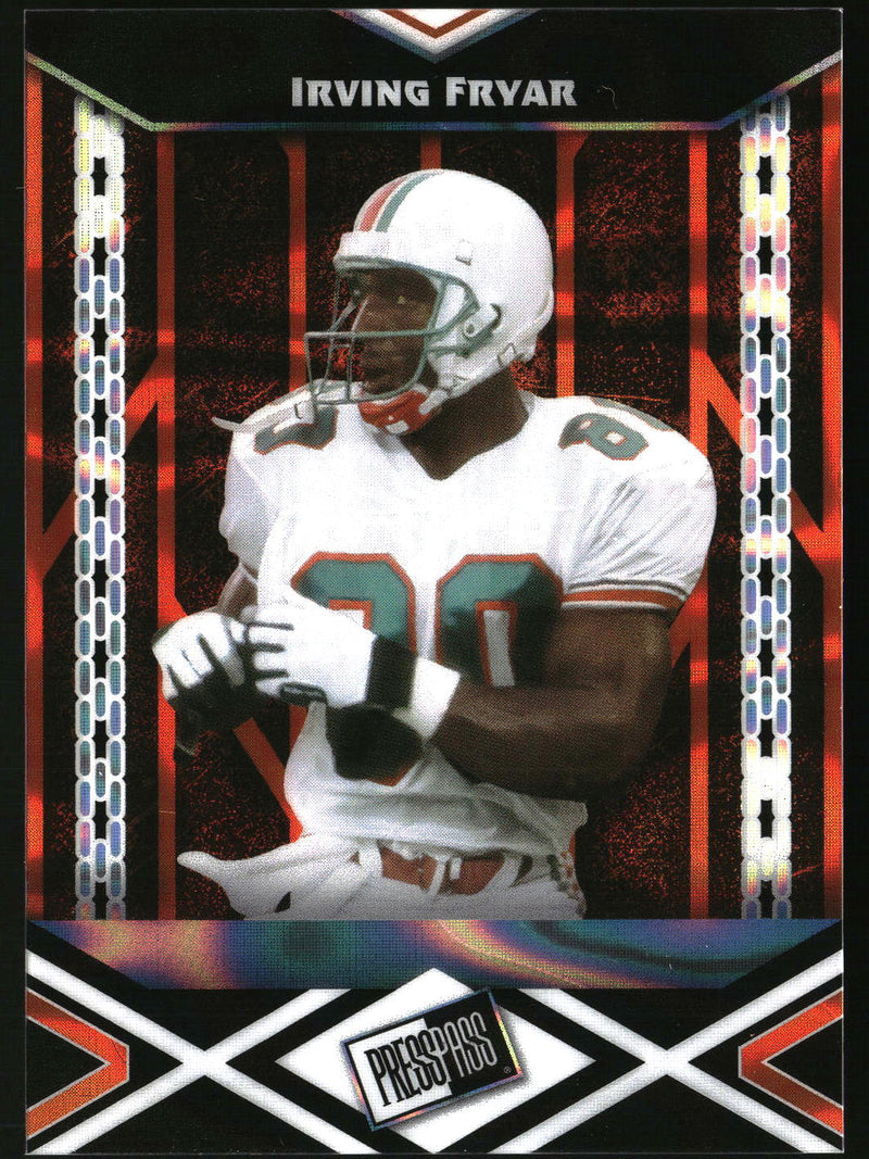 Irving Fryar 2024 Leaf Collective - Press Pass Base Lava Black #PPB-73 SN