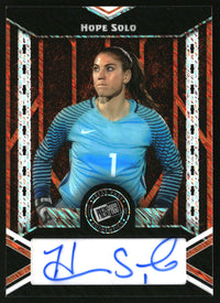 Hope Solo 2024 Leaf Press Pass Autographs Shimmer Orange #20A-HS1 SN