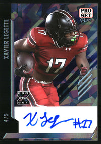 Xavier Legette 2024 Leaf Metal #BA-XL1 Autographs Crystal Blue SN, AU