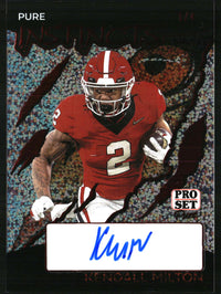 Kendall Milton 2024 Pro Set Pure Instincts Autographs Sparkle #PI-KM1 SN, AU
