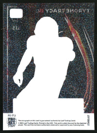 Tyrone Tracy Jr. 2024 Pro Set Pure #PE-TTJ Pure Enjoyment Green Stardust SN, AU