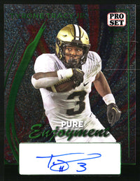 Tyrone Tracy Jr. 2024 Pro Set Pure #PE-TTJ Pure Enjoyment Green Stardust SN, AU