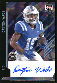Dayton Wade 2024 Leaf Vivid #BA-DW1 Autographs Crystal SN, AU
