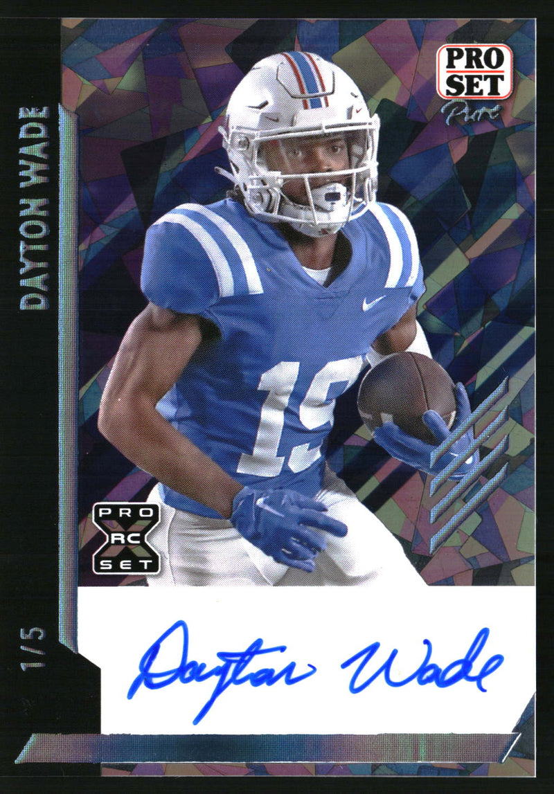 Dayton Wade 2024 Leaf Vivid #BA-DW1 Autographs Crystal SN, AU
