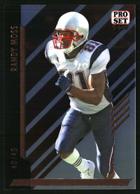 Randy Moss 2024 Pro Set Pure #88 Bronze Spectrum Shimless SN