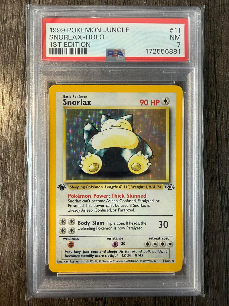 Snorlax-Holo #11 1999 Pokemon Jungle PSA 7 1st Edition