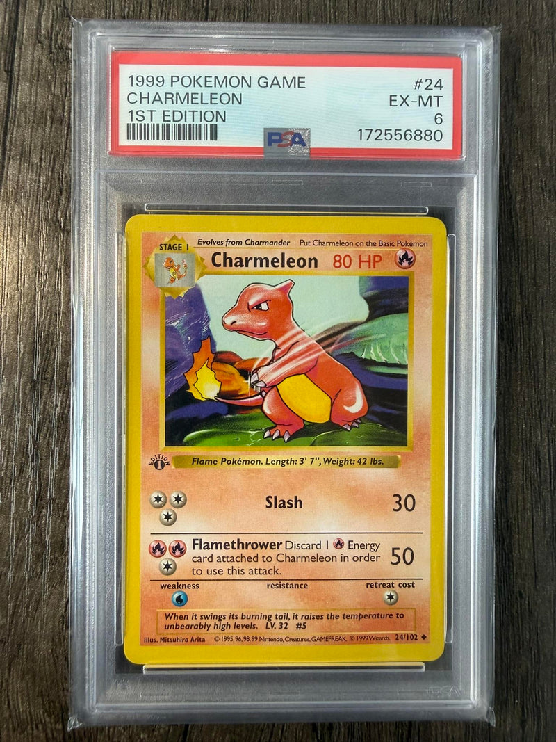 Charmeleon #24 1999 Pokemon Game PSA 6 1st Edition