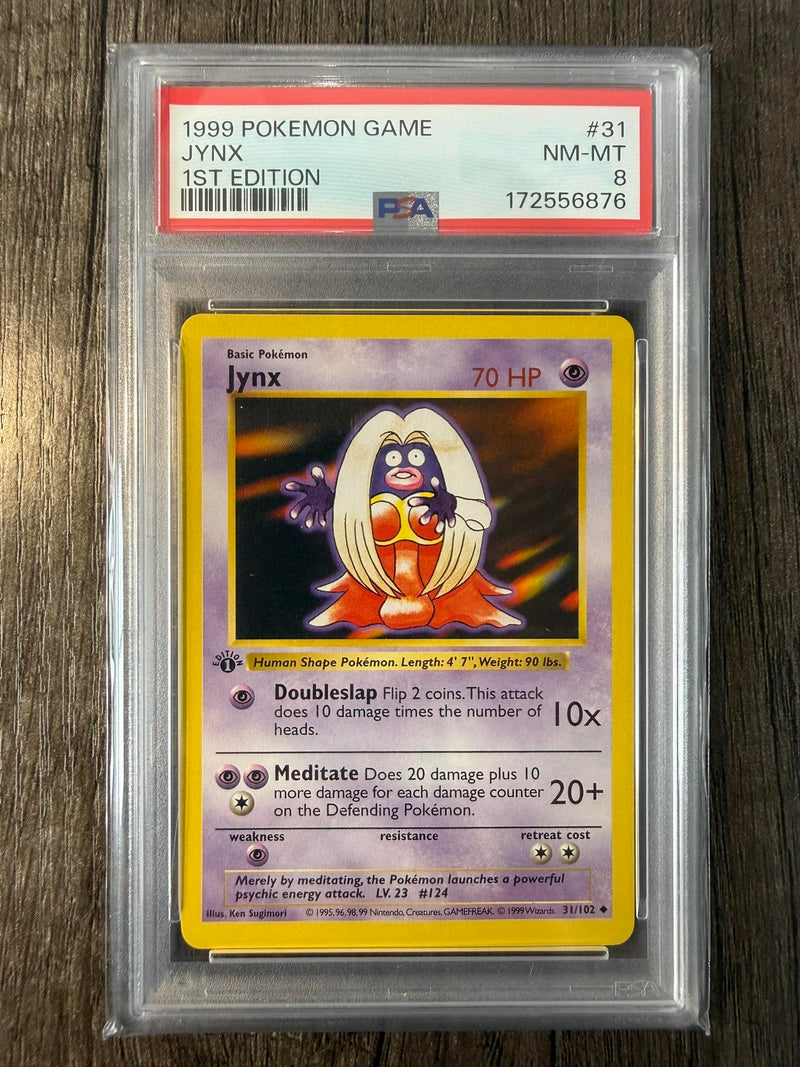 Jynx #31 1999 Pokemon Game PSA 8 1st Edition
