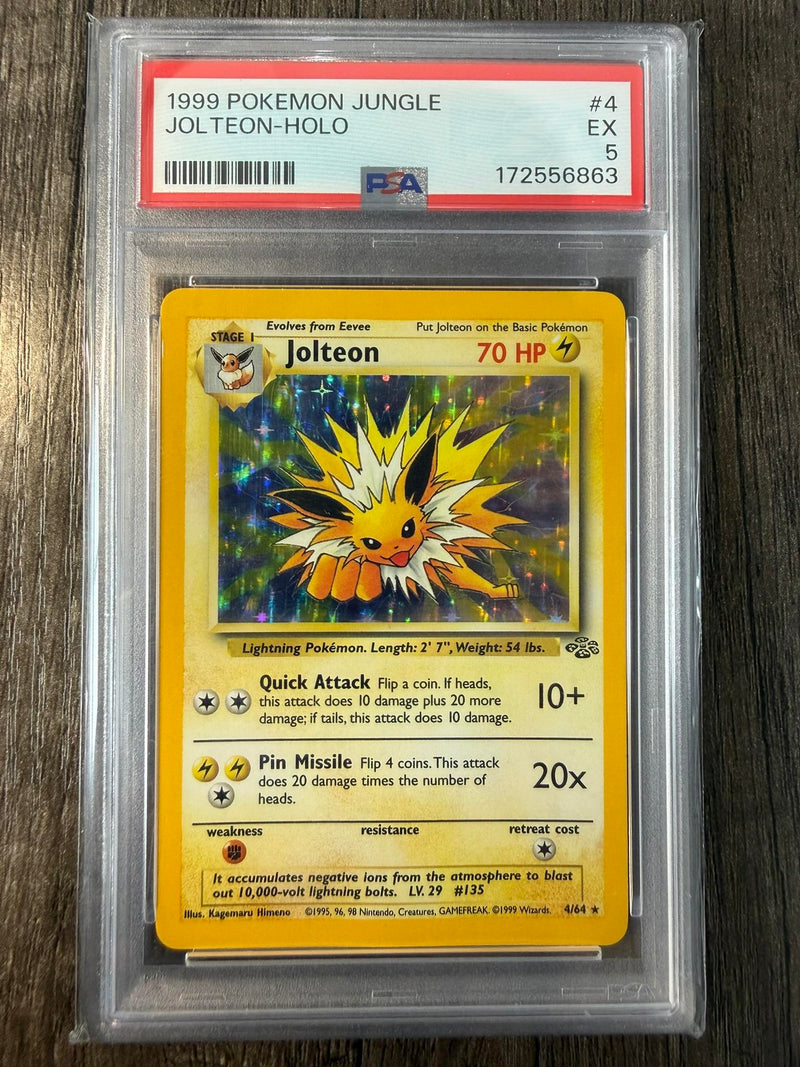 Jolteon-Holo #4 1999 Pokemon Jungle PSA 5