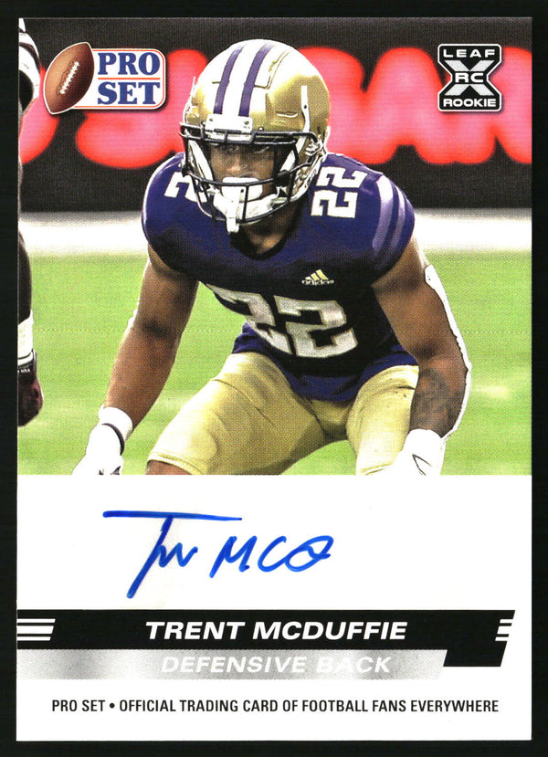 Trent McDuffie 2022 Pro Set Draft #PSA-TM2 Autographs AU
