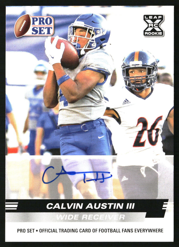Calvin Austin III 2022 Pro Set Draft #PSA-CA1 Autographs AU