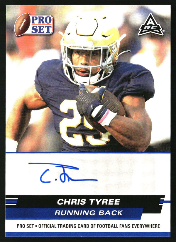 Chris Tyree 2022 Pro Set Draft #PSA-CT4 Autographs Blue AU