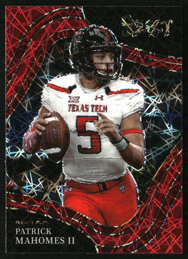 Patrick Mahomes II 2022 Panini Select Draft Picks #124 White Lazer Prizm