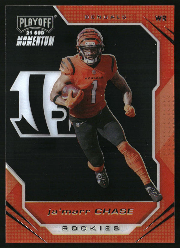 Ja'Marr Chase 2021 Panini Chronicles #PMR-5 Playoff Momentum Rookies