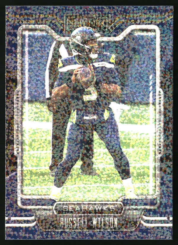 Russell Wilson 2021 Panini Playbook #82 Sparkle