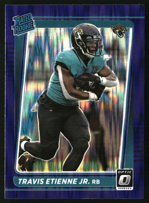 Travis Etienne Jr. 2021 Donruss Optic #214 Purple Shock RC