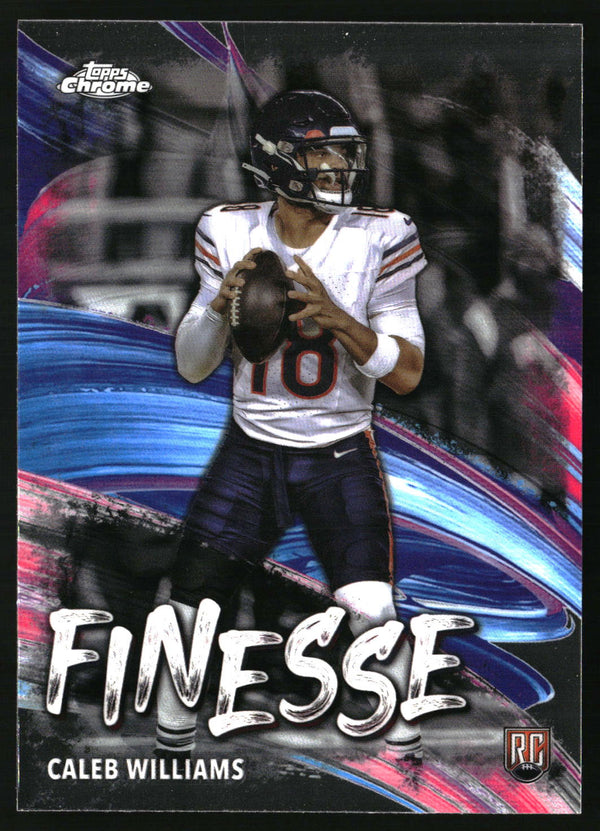 Caleb Williams 2024 Topps Chrome #F-1 Finesse Refractor