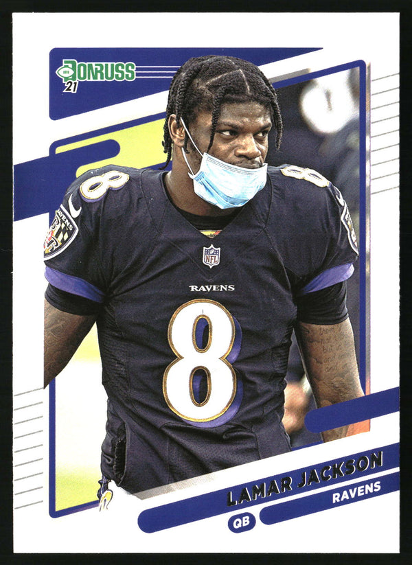 Lamar Jackson 2021 Donruss #239b No Helmet