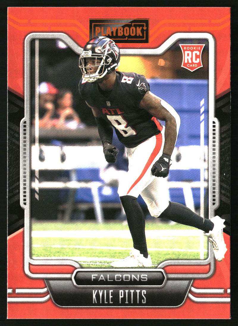 Kyle Pitts 2021 Panini Playbook #104 Orange RC