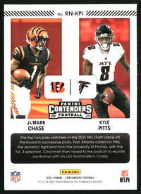 Kyle Pitts / Ja'Marr Chase 2021 Panini Contenders #RN-KPI Round Numbers