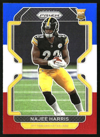 Najee Harris 2021 Panini Prizm #343 Red White and Blue RC