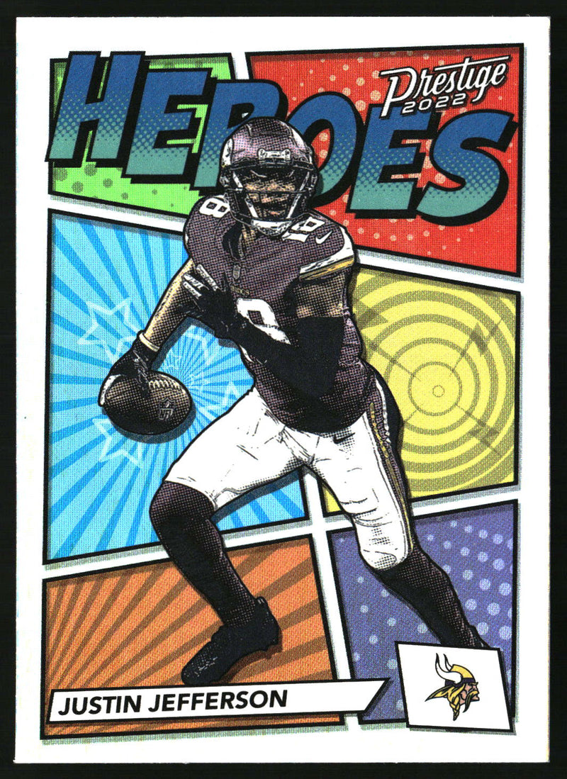 Justin Jefferson 2022 Panini Prestige #H-10 Heroes