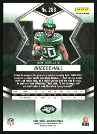 Breece Hall 2022 Panini Mosaic #283 Mosaic Reactive Orange