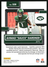 Ahmad "Sauce" Gardner 2022 Donruss #328 RC