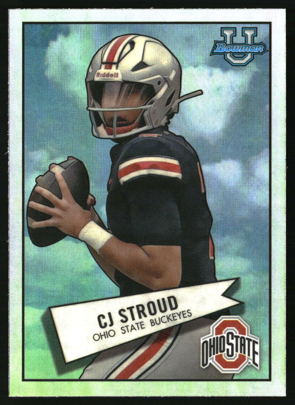 CJ Stroud 2022 Bowman University Chrome #52BF-2 1952 Bowman