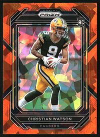 Christian Watson 2022 Panini Prizm #314 Orange Ice RC