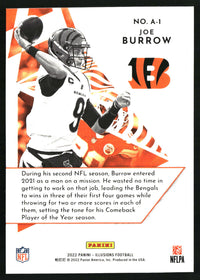 Joe Burrow 2022 Panini Illusions #A-1 Amazing