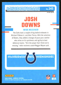Josh Downs 2023 Donruss #345 Optic Rated Rookie Preview Holo Prizm RC