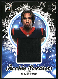 C.J. Stroud 2023 Donruss #HS-CJS Rookie Holiday Sweater Relics MEM