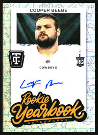 Cooper Beebe 2024 Panini Totally Certified #RYA-CBE Rookie Yearbook Auto AU