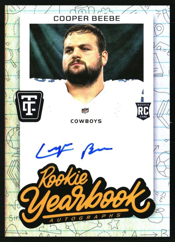 Cooper Beebe 2024 Panini Totally Certified #RYA-CBE Rookie Yearbook Auto AU