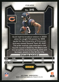 Tyler Scott 2023 Panini Prizm #315 Neon Green Pulsar