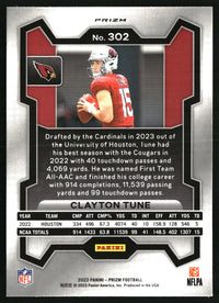 Clayton Tune 2023 Panini Prizm #302 Silver