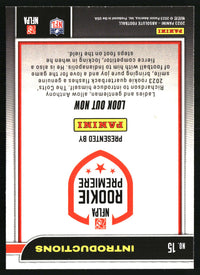 Look Out Now 2023 Panini Absolute #15 Introductions