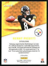 Kenny Pickett 2022 Zenith #PAC-17 1992 Pacific