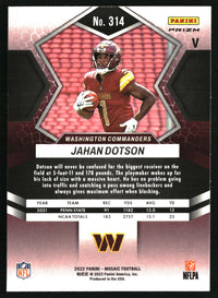 Jahan Dotson 2022 Panini Mosaic #314 Rookie Variations Silver RC