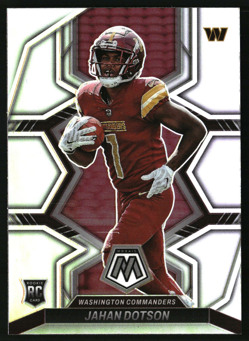 Jahan Dotson 2022 Panini Mosaic #314 Rookie Variations Silver RC