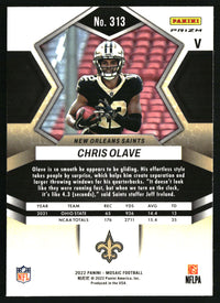 Chris Olave 2022 Panini Mosaic #313 Rookie Variations Silver RC
