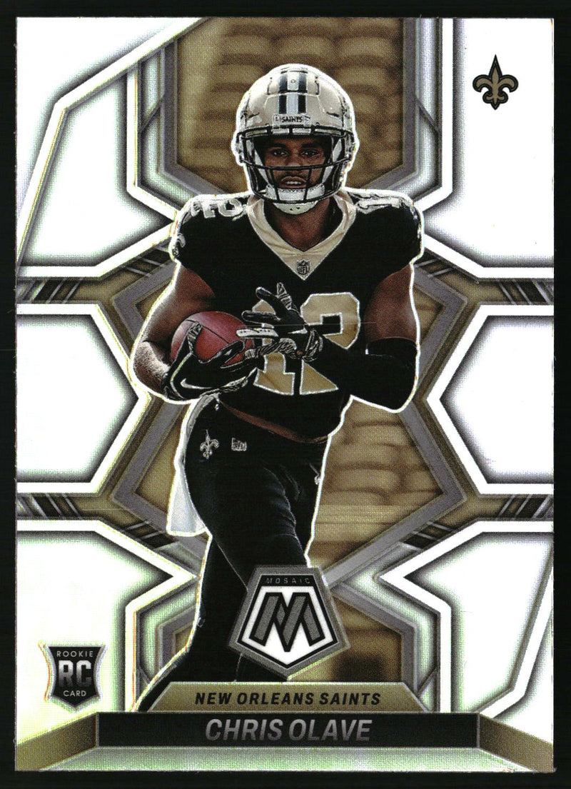 Chris Olave 2022 Panini Mosaic #313 Rookie Variations Silver RC