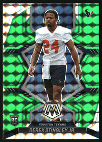 Derek Stingley Jr. 2022 Panini Mosaic #343 Mosaic Green RC